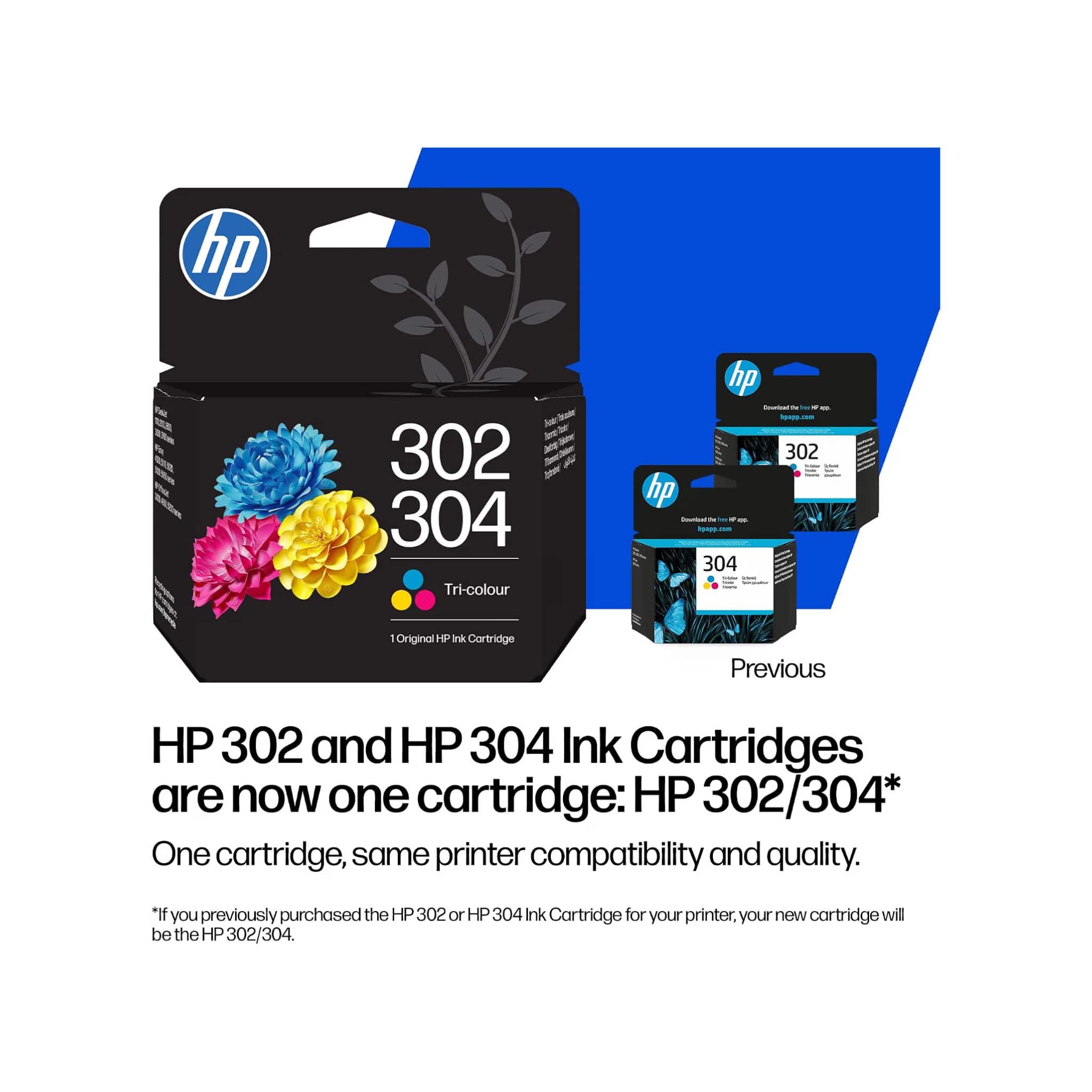 HP 302/304 Tri-color Original Ink Cartridge Secondary image