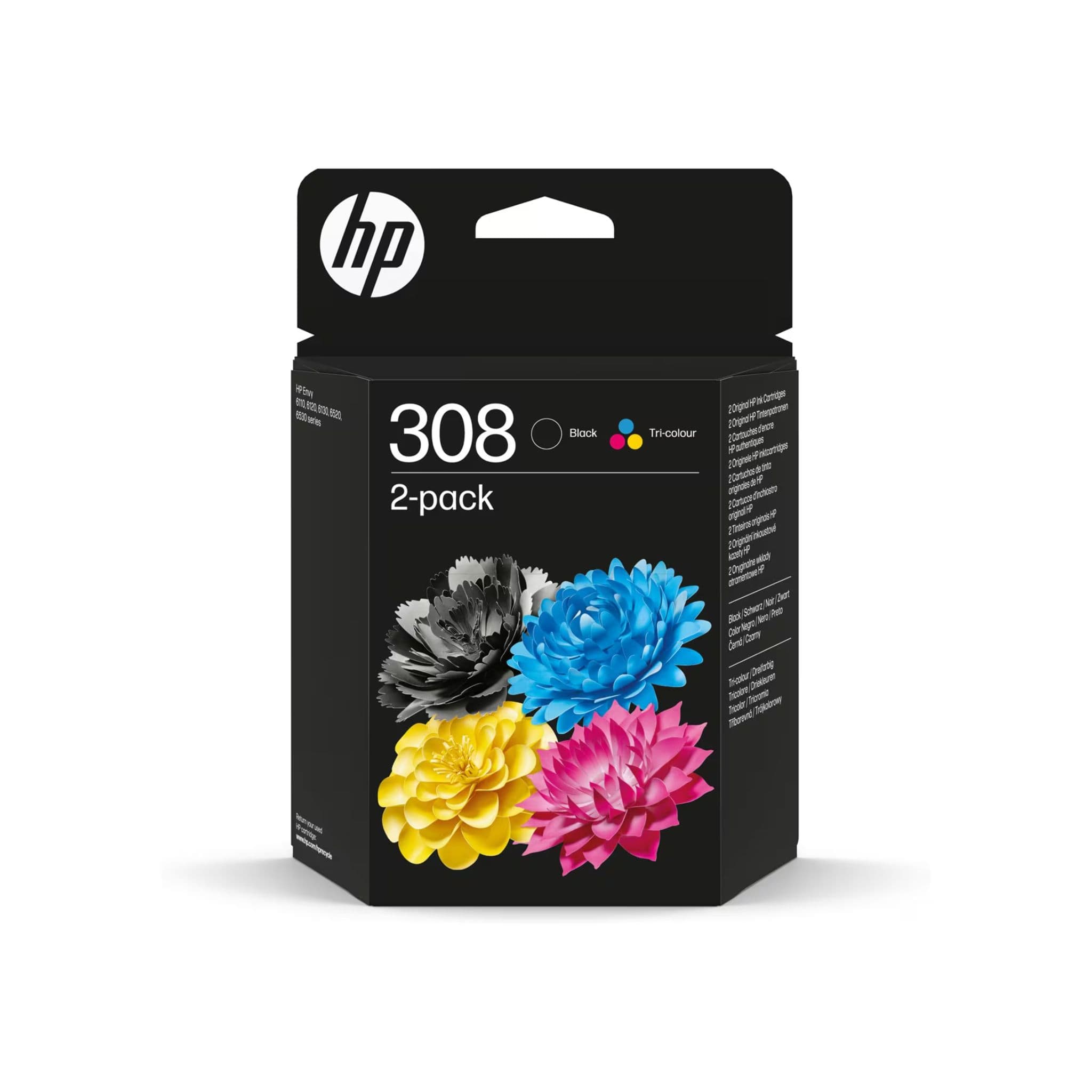 HP HP 308 2-Pack Black/Tri-color Original Ink Cartridge Combo