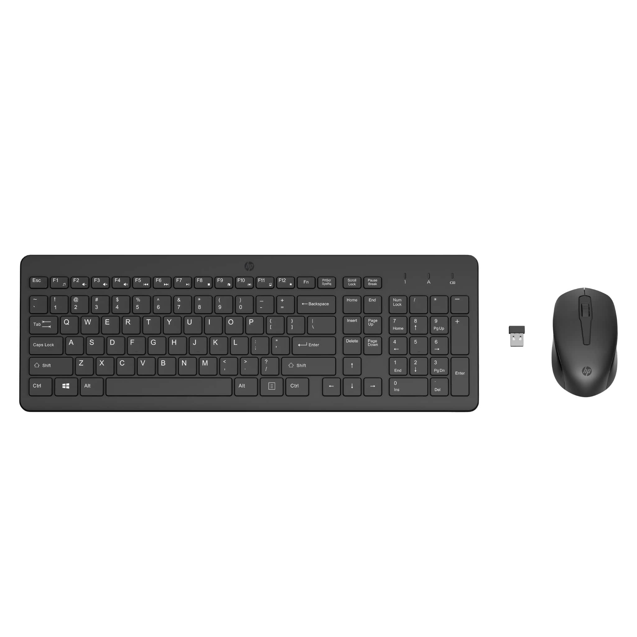 HP HP 330 Wireless Mouse and Keyboard Combo (Black) - Up to 16 Months Battery Life Main image