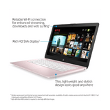 HP HP Stream 14-inch Laptop, Intel Celeron N4000, 4 GB RAM, 64 GB eMMC, Windows 10 Home in S Mode with Office 365 Personal for 1 Year - Rose Pink
