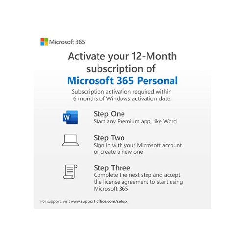 HP HP Stream 14s-fq0023na 14 Inch Laptop, Blue -AMD Athlon 3020e, 4 GB RAM, 64 GB eMMC, Windows 10 Home S with Microsoft 365 12 Month Free Subscription