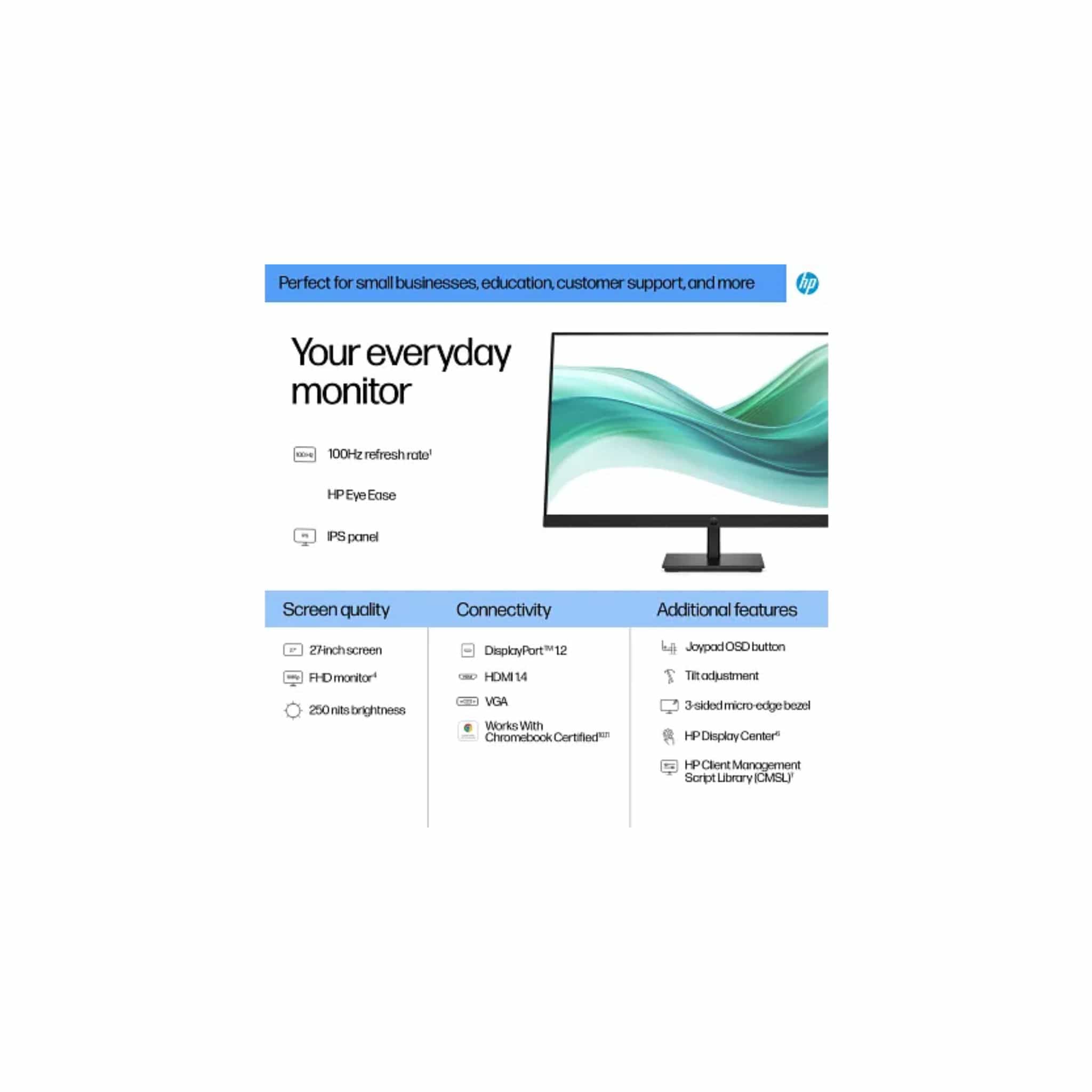 HP Monitors HP (327pf) Series 3 Pro 27" FHD Monitor
