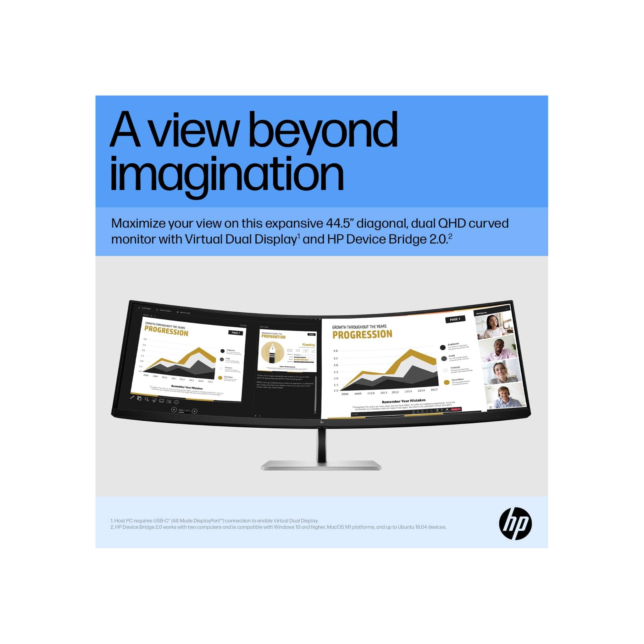 HP Monitors HP E45c G5 (44.5" ) DQHD USB-C Business Monitor with Audio