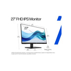 HP Monitors HP Series 3 Pro 27" FHD Height Adjust Monitor – 327ph
