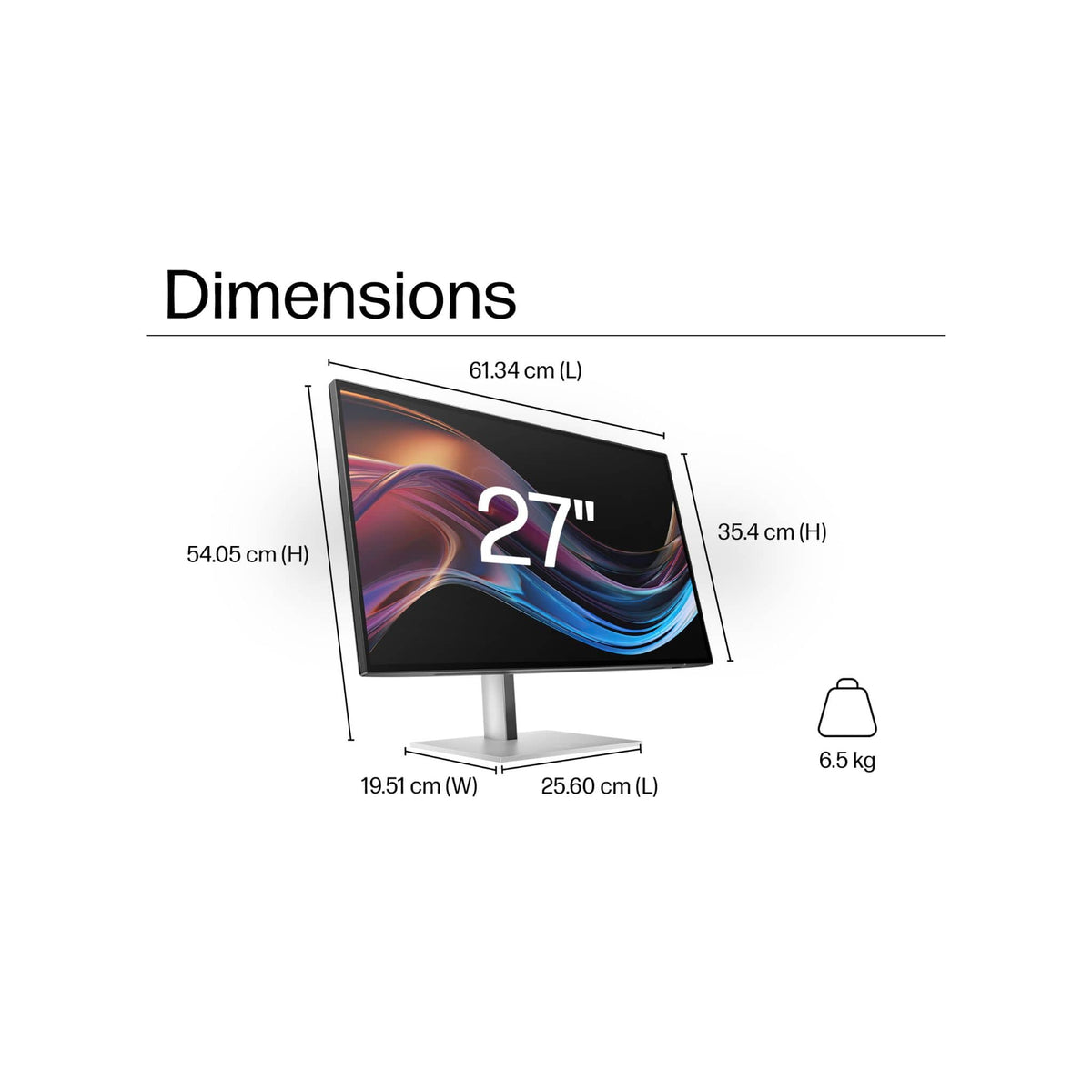 HP Monitors HP Series 7 Pro 27 inch 4K (UHD) Thunderbolt 4 Monitor - 727pk