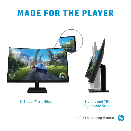 HP X32c (31.5") Full HD Curved Gaming Monitor , 1ms reponse /165Hz ref