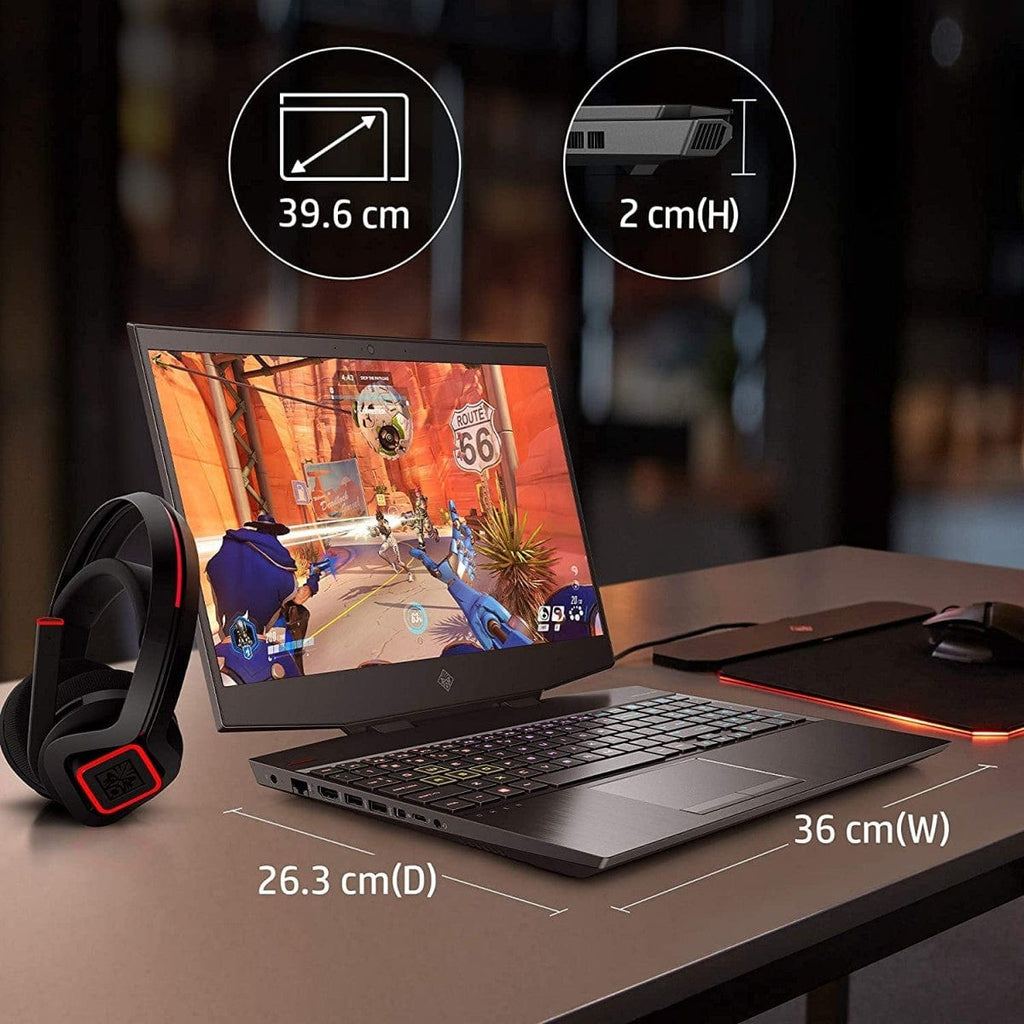 HP Omen HP OMEN 15-dh1005na/15-dh1005sa 15.6 Inch Full HD, 144 Hz Gaming Laptop, Intel Core i7-10750H, 16 GB RAM, 1 TB SSD, NVIDIA GeForce RTX 2060, 6 GB Dedicated Graphics, Windows 10 Home - Black