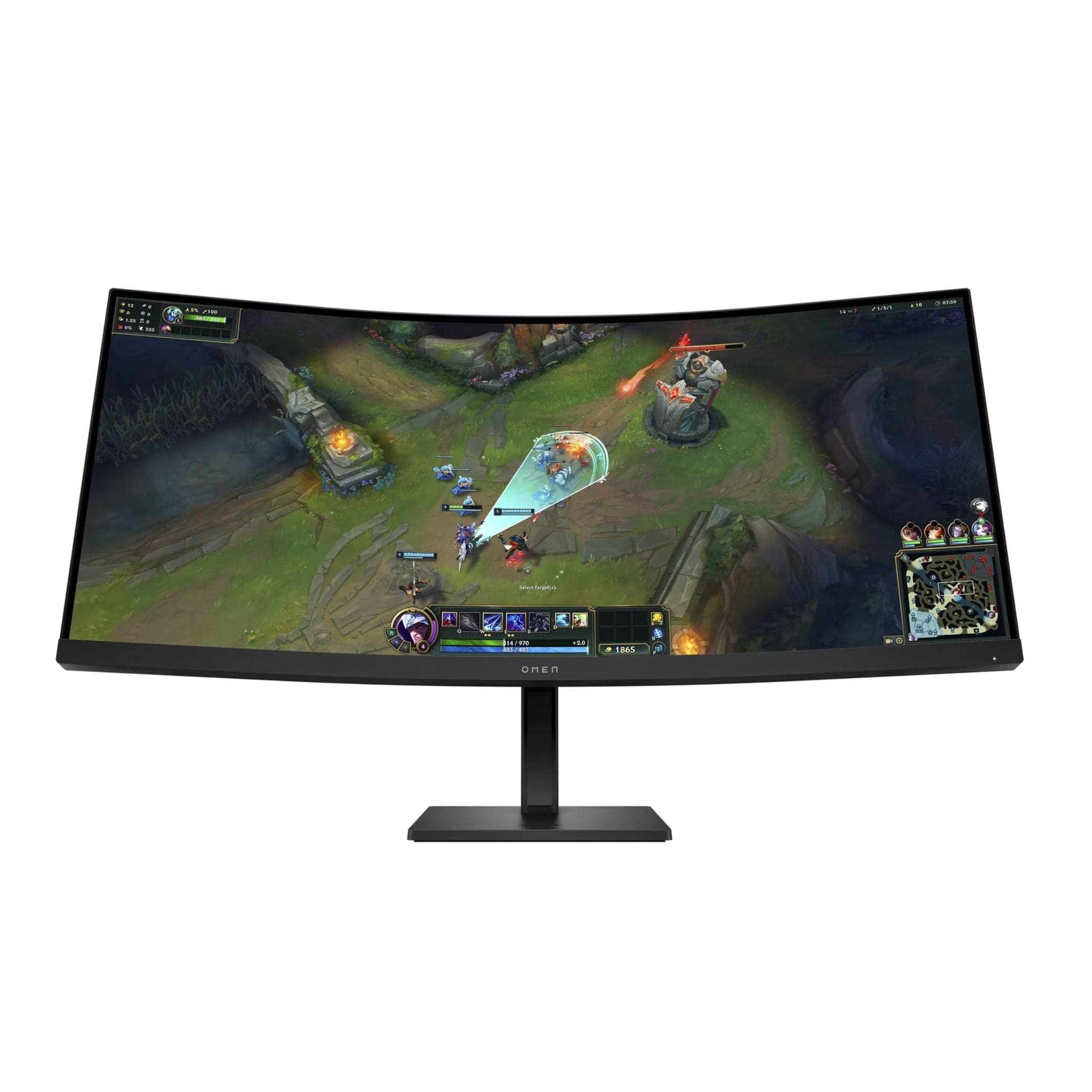 HP Omen Monitors HP OMEN 34c G2 34 inch WQHD 180Hz Curved Gaming Monitor Main image