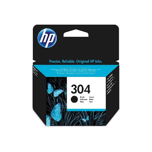 HP Printer Accessories HP 304 Black Original Ink Cartridge (N9K06AE) Main image