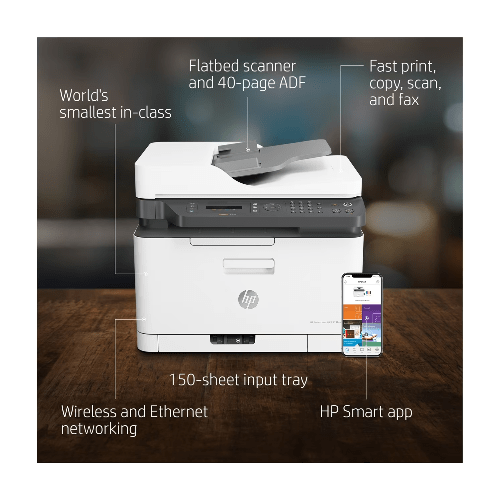 HP Printers and Scanners HP Colour LaserJet 179fnw Wireless Multifunction Printer with Fax