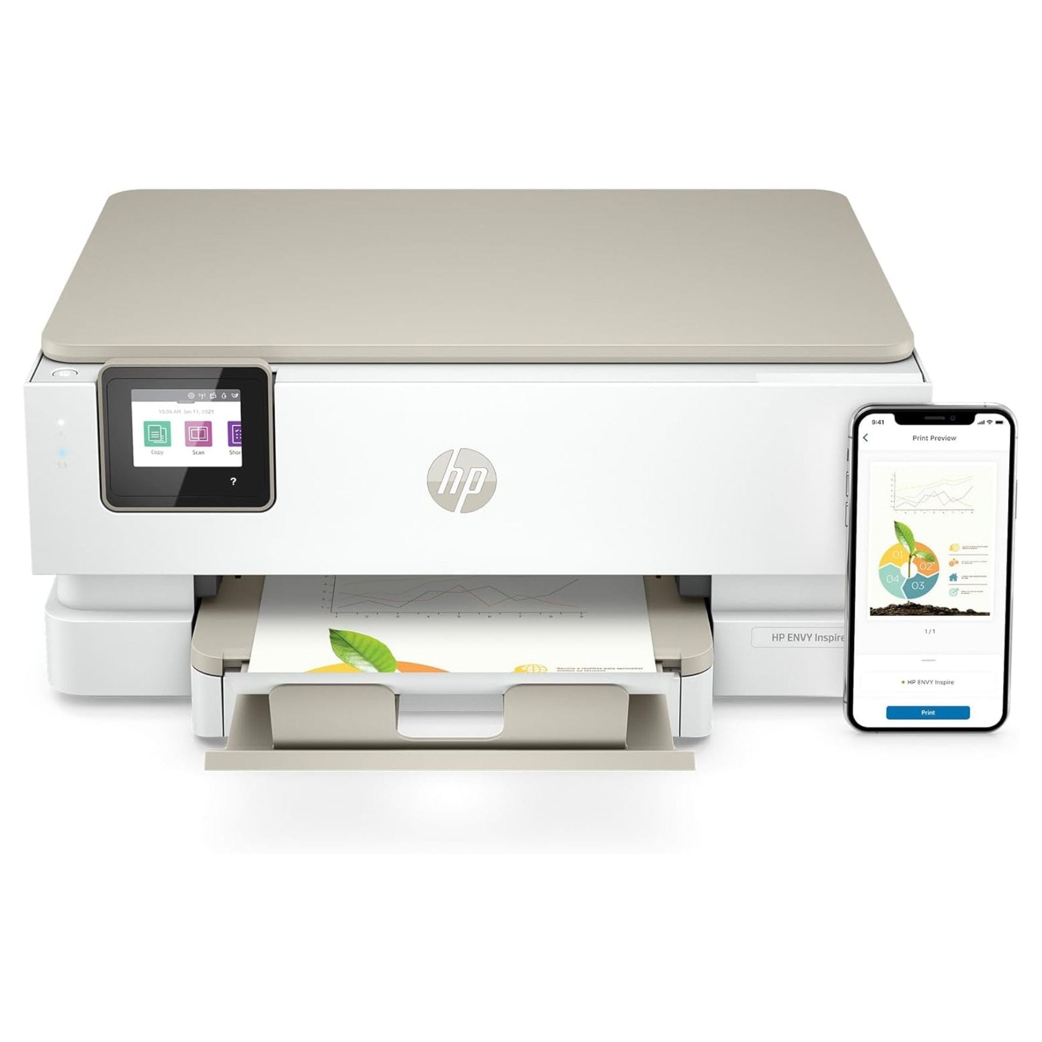 HP Printers and Scanners HP ENVY Inspire 7220e A4 Colour Multifunction Inkjet Printer with HP+ Main image