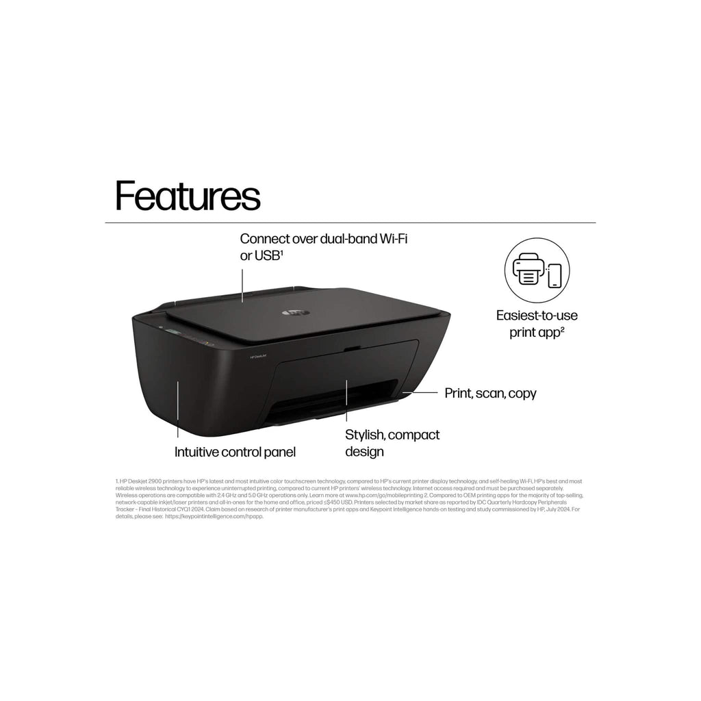 HP Printers HP DeskJet 2910 A4 Colour Multifunction Inkjet Printer