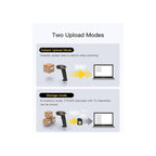 Inateck Printers and Scanners Inateck 1D/2D Bluetooth Barcode Scanner with 2600mAh Battery & Support Screen Scanning