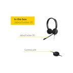Jabra Headphones Jabra Evolve 20 MS Teams Stereo Corded USB Headset