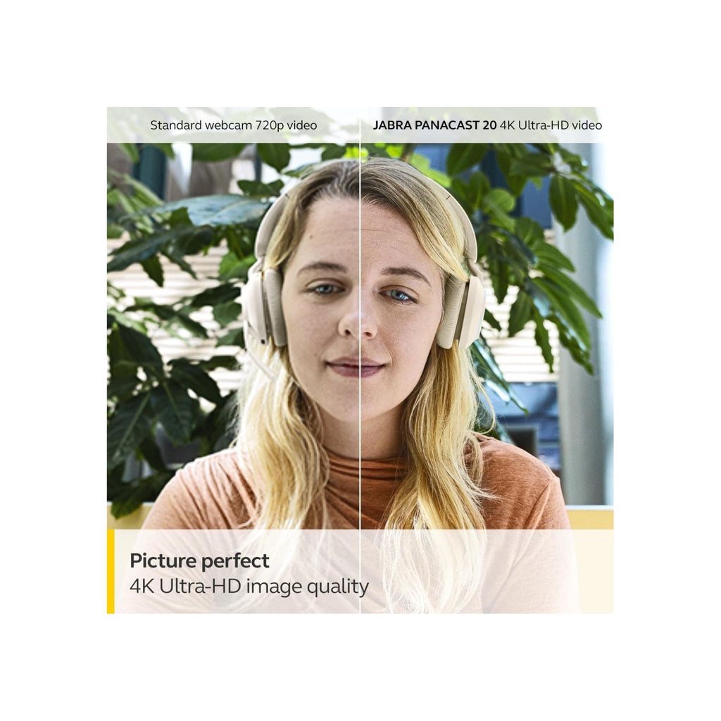 Jabra Webcam Jabra PanaCast 20 4K(UHD) AI-Powered  Video Conferencing Camera - Black