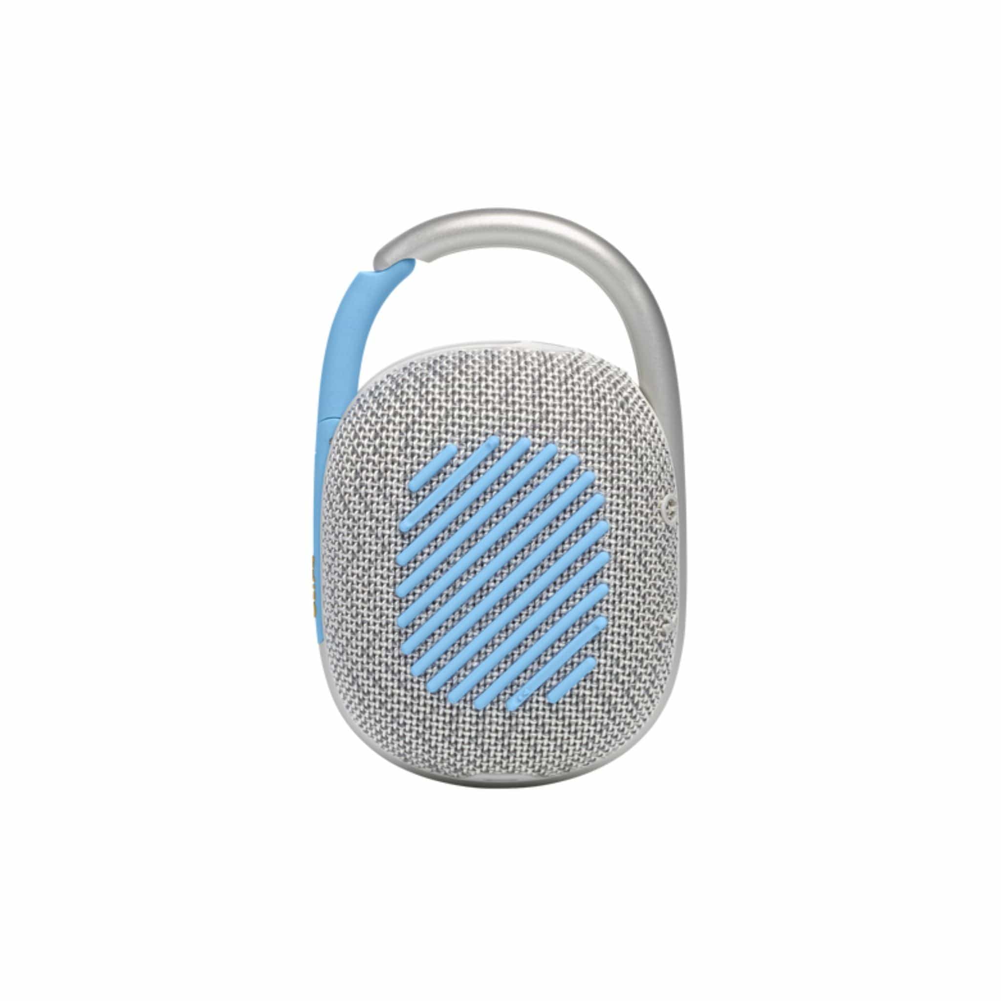 JBL Headphones JBL Clip 4 ECO Waterproof Wireless Bluetooth Speaker with 10 Hours of Battery Life, White