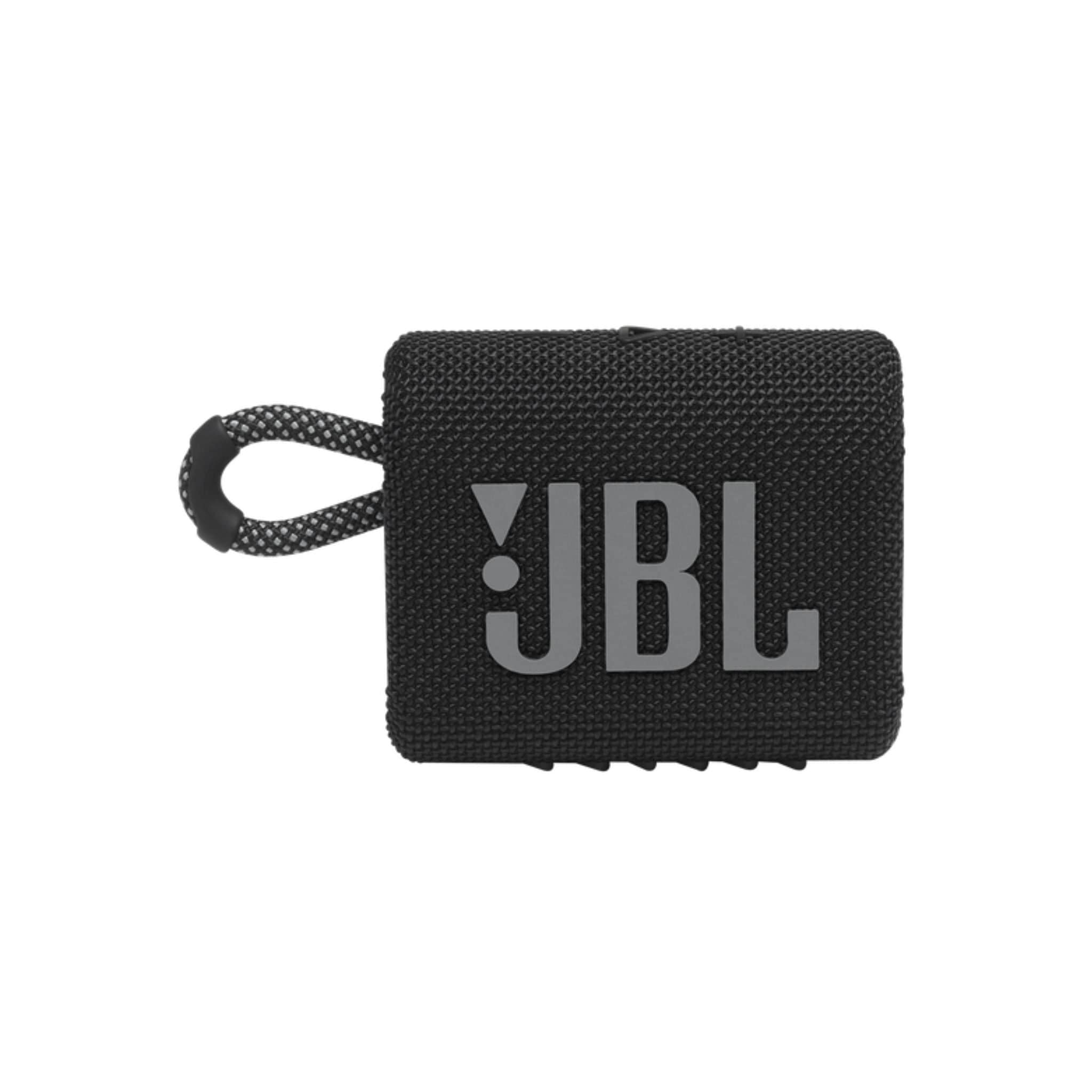 JBL Headphones JBL GO 3 Wireless Bluetooth Portable Speaker with Integrated Loop and USB C Charging Cable - Black