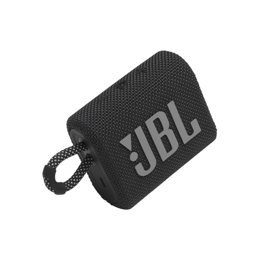 JBL Headphones JBL GO 3 Wireless Bluetooth Portable Speaker with Integrated Loop and USB C Charging Cable - Black