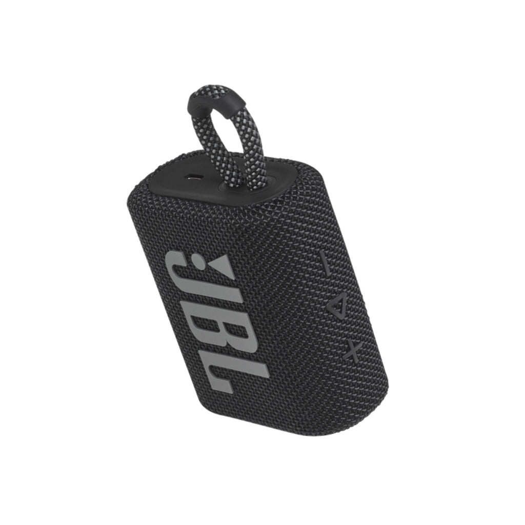 JBL Headphones JBL GO 3 Wireless Bluetooth Portable Speaker with Integrated Loop and USB C Charging Cable - Black
