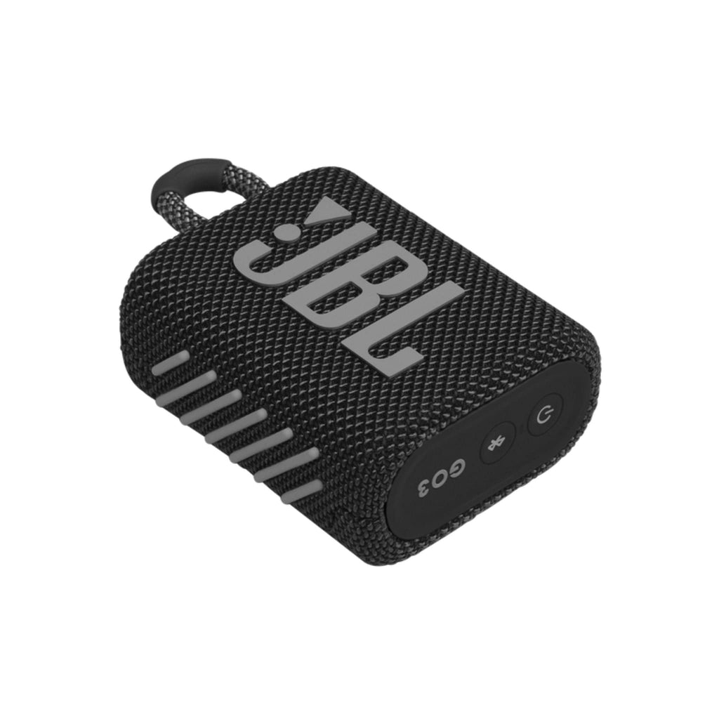 JBL Headphones JBL GO 3 Wireless Bluetooth Portable Speaker with Integrated Loop and USB C Charging Cable - Black