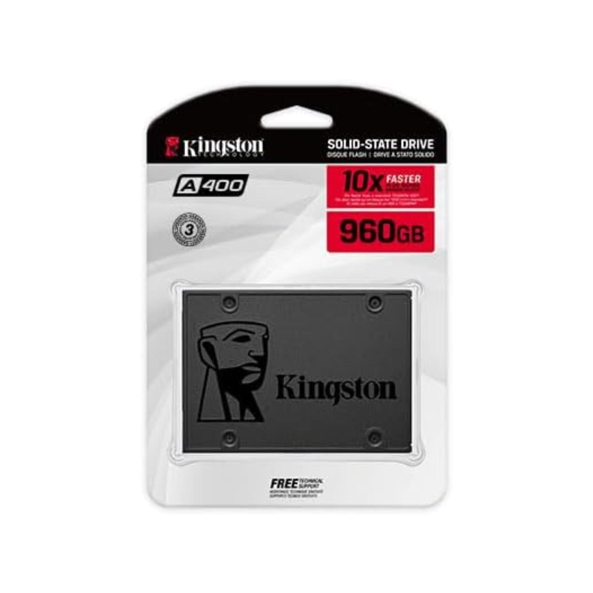 Kingston Storage Kingston A400 SSD Internal Solid State Drive 2.5" SATA Rev 3.0, 960GB - SA400S37/960G