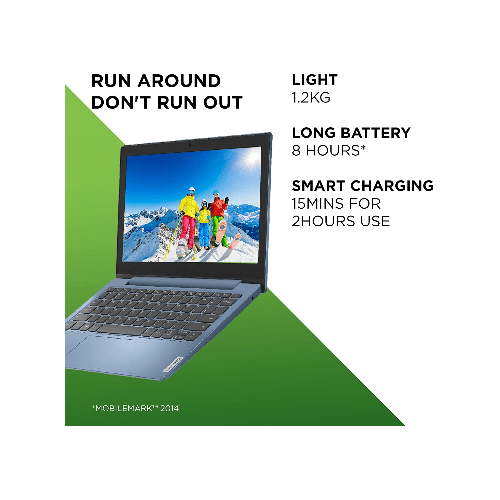 Lenovo Lenovo IdeaPad 1 Celeron N4020 4GB 64GB eMMC 11.6" Win10 Home S Laptop - Blue