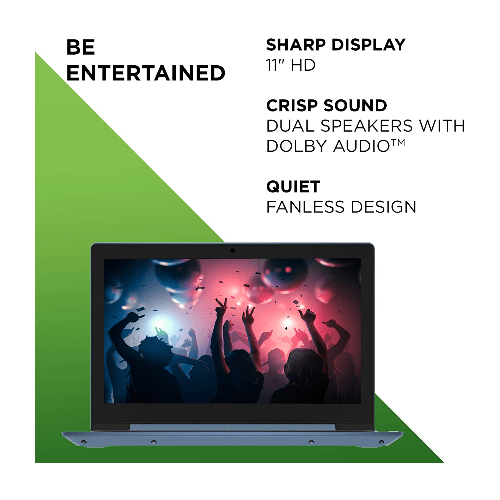 Lenovo Lenovo IdeaPad 1 Celeron N4020 4GB 64GB eMMC 11.6" Win10 Home S Laptop - Blue