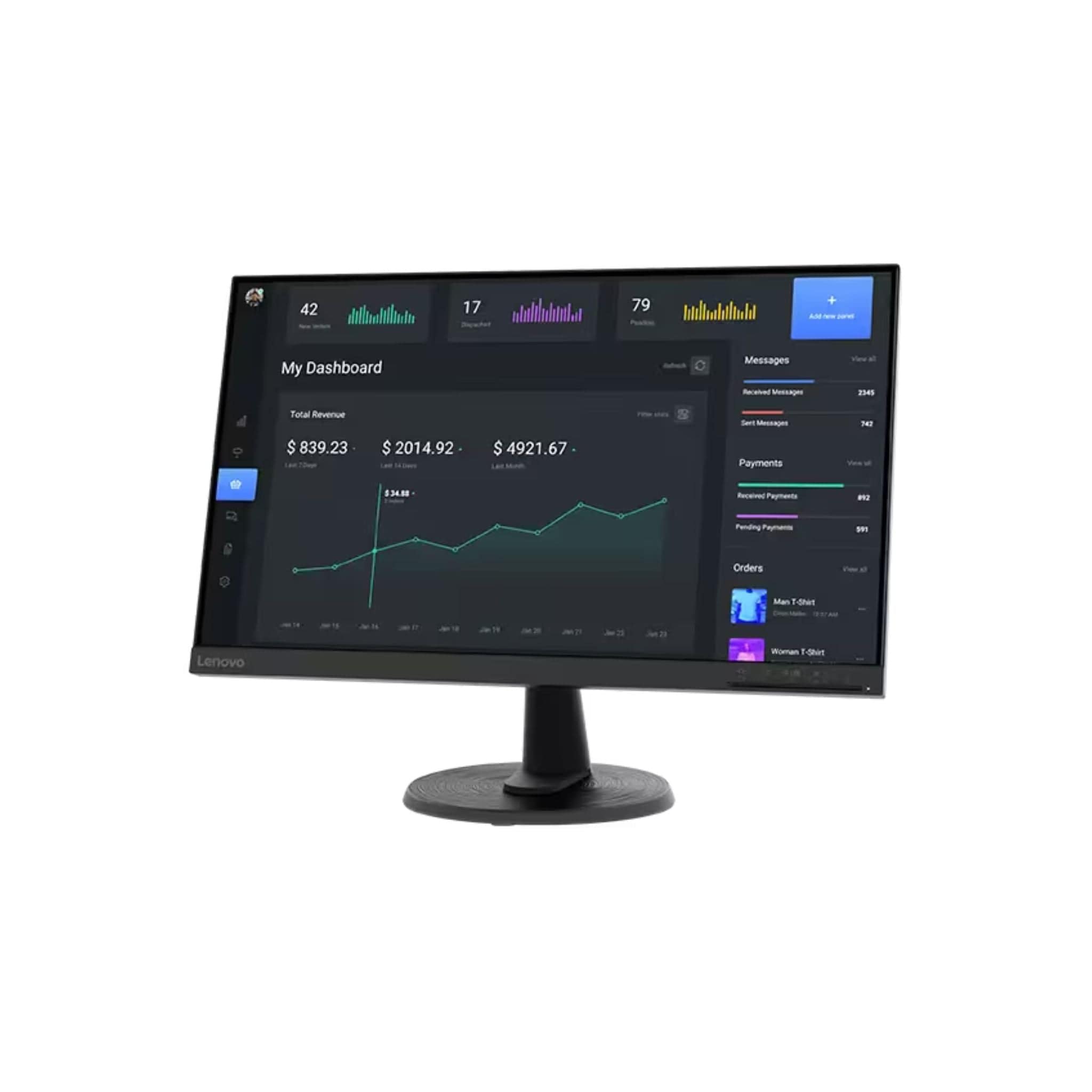 Lenovo D24-40 23.8 Inch 75Hz FHD Monitor Secondary image