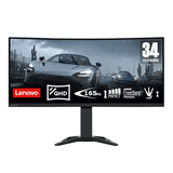 Lenovo Monitors Lenovo G34w-30 34" Ultrawide QHD Curved Gaming Monitor with Speakers