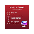 Lenovo Monitors Lenovo L24i-4B 24 Inch FHD, 100Hz, 4ms IPS Monitor