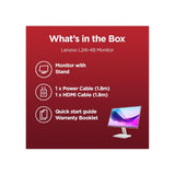 Lenovo Monitors Lenovo L24i-4B 24 Inch FHD, 100Hz, 4ms IPS Monitor