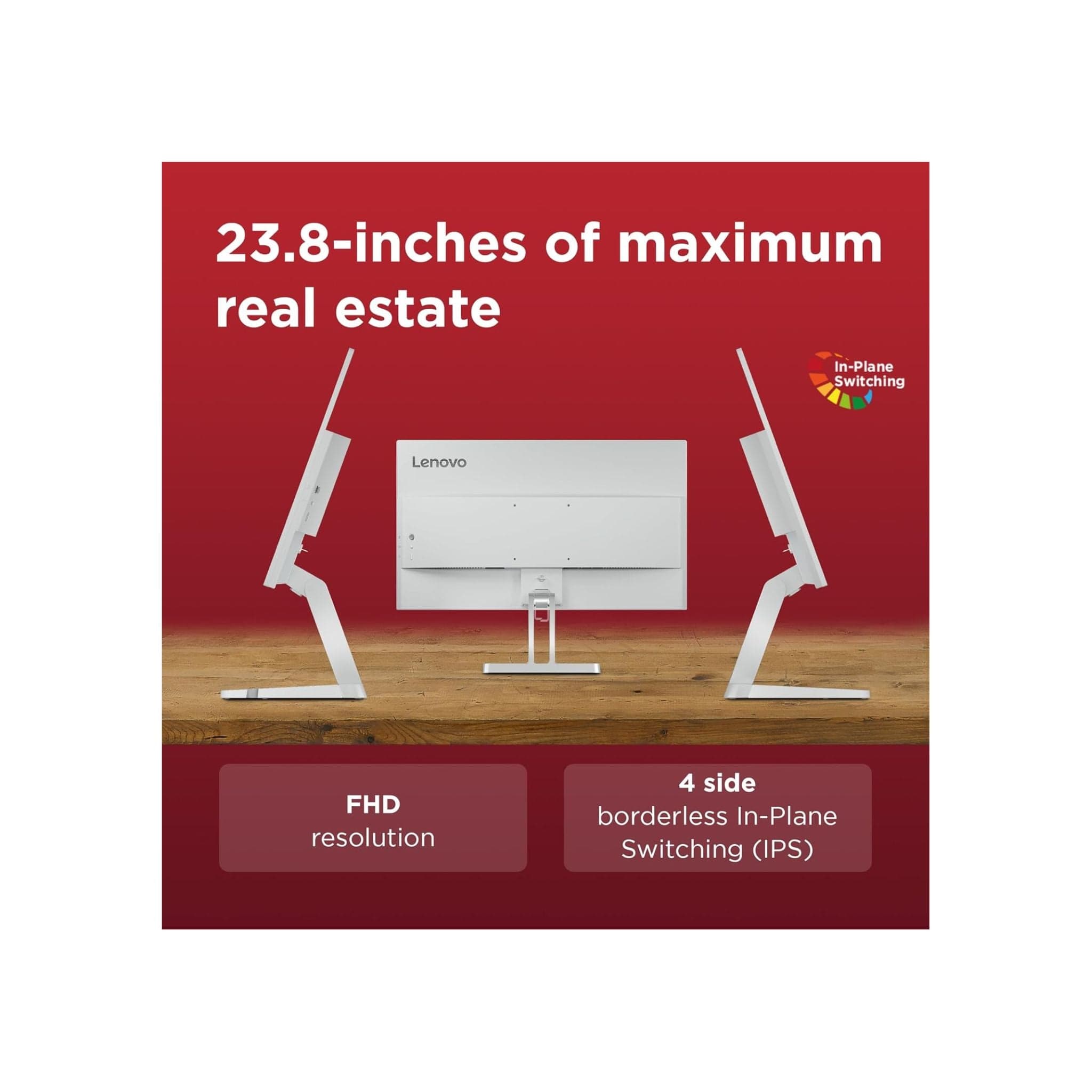 Lenovo Monitors Lenovo L24i-4B 24 Inch FHD, 100Hz, 4ms IPS Monitor