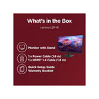Lenovo Monitors Lenovo L27-41 27” 100Hz 4ms IPS Monitor – Raven Black