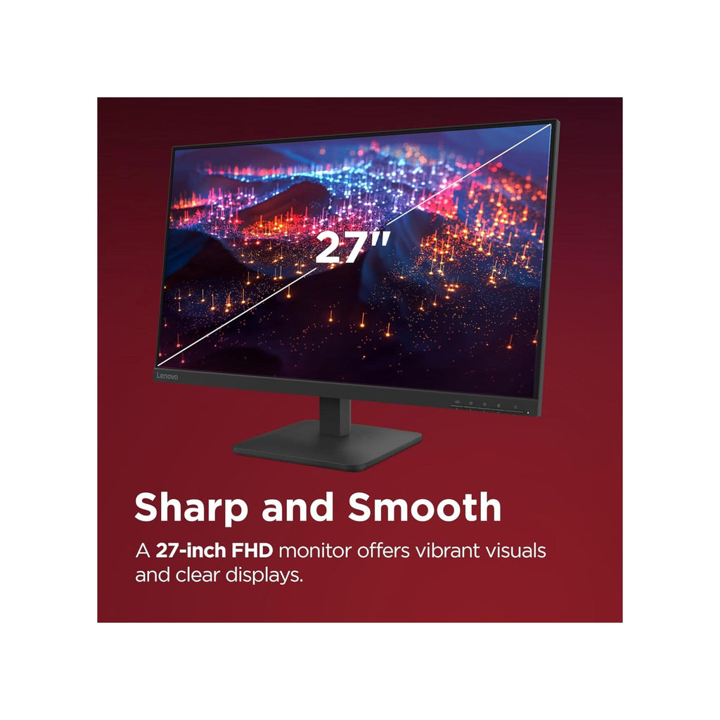Lenovo Monitors Lenovo L27-41 27” 100Hz 4ms IPS Monitor – Raven Black