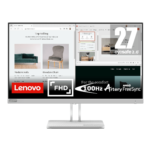 Lenovo Monitors Lenovo L27e-40 27 Inch Full HD Monitor