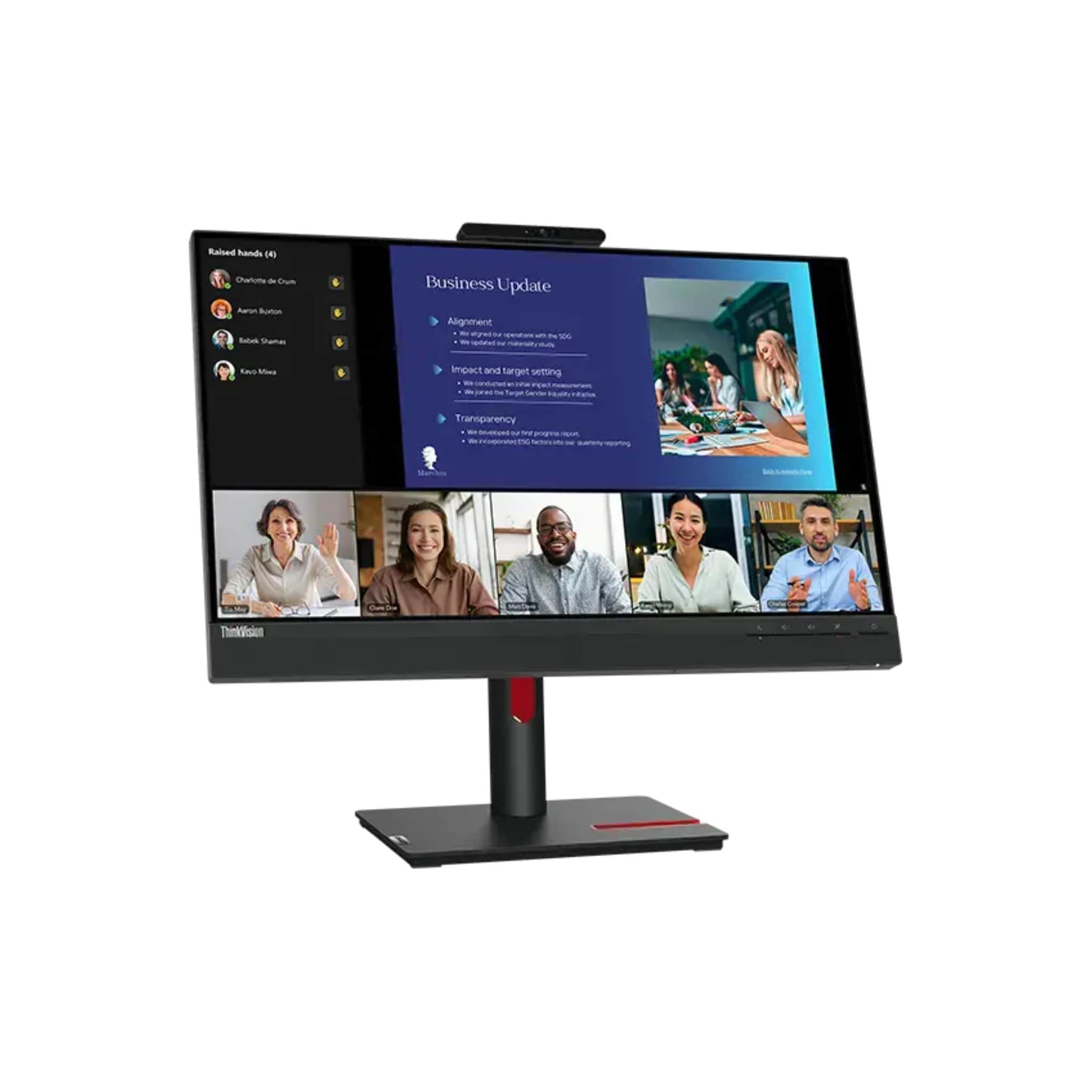Lenovo Monitors Lenovo ThinkVision T24v-30 23.8" FHD Video Conferencing Monitor