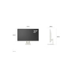 LG LG 27" Smart Monitor, Full HD IPS Display, webOS, LG ThinQ, Screen Share, Bluetooth, White