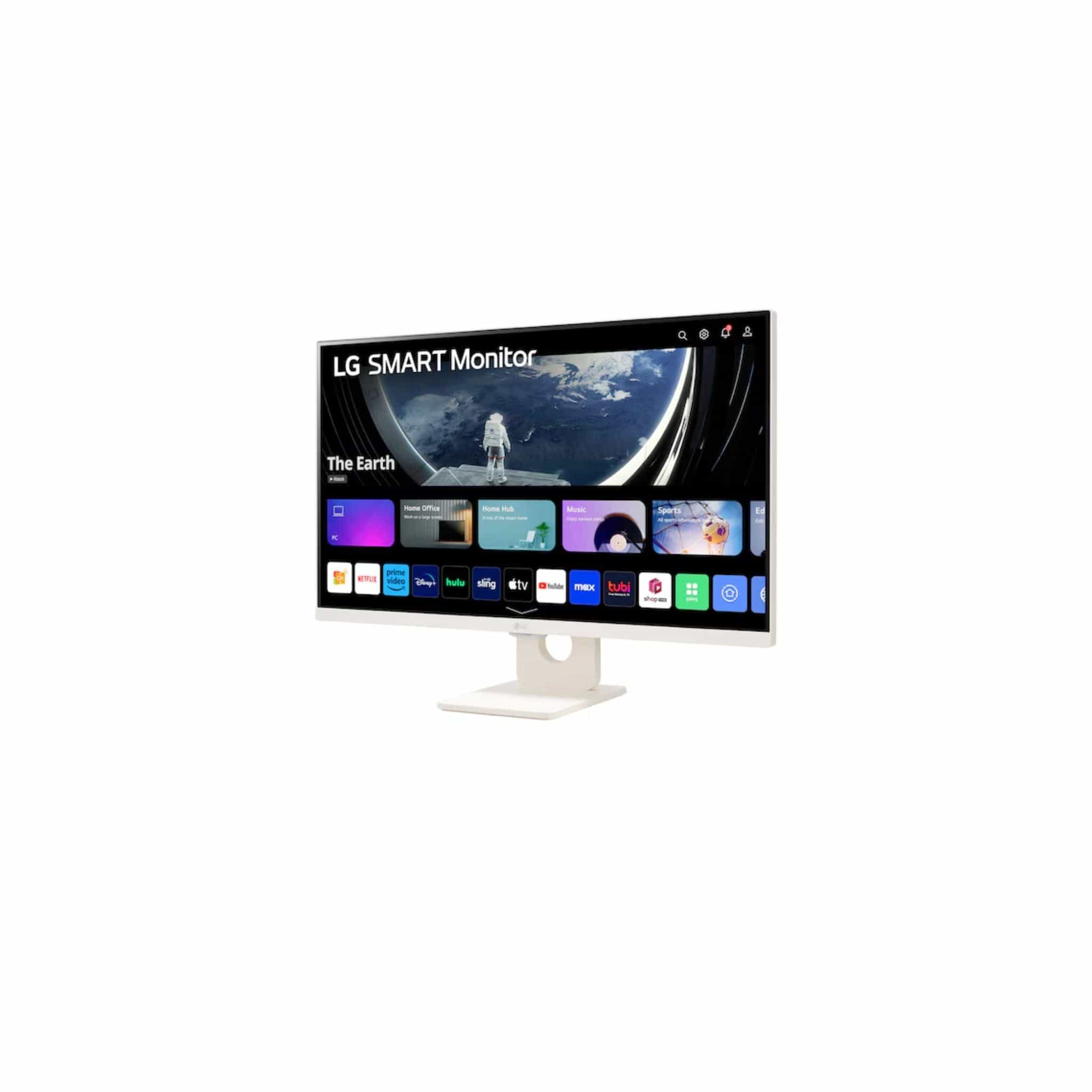 LG 27" Smart Monitor, Full HD IPS Display, webOS, LG ThinQ, Screen Share, Bluetooth, White Secondary image