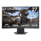 LG Monitors LG 27” UltraGear™ QHD, 1ms (GtG), 180Hz curved gaming monitor