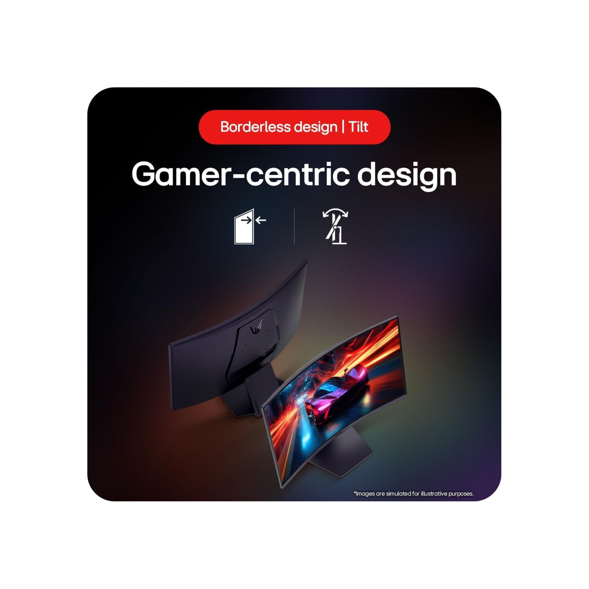 LG Monitors LG 27” UltraGear™ QHD, 1ms (GtG), 180Hz curved gaming monitor