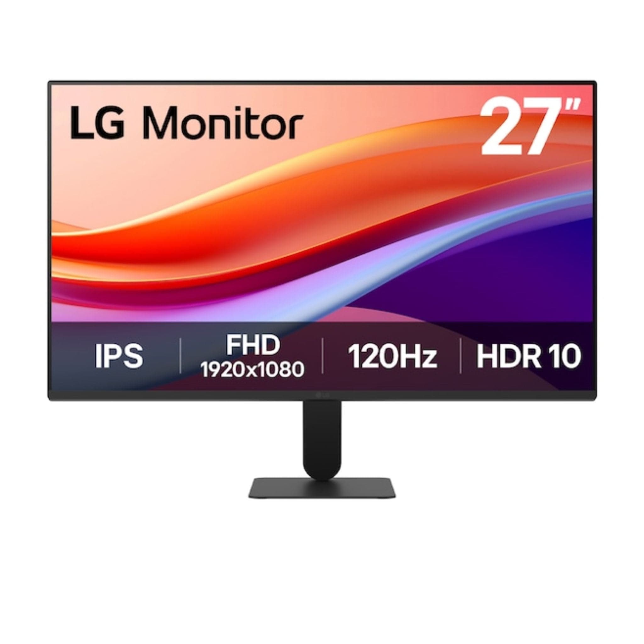LG Monitors LG 27U411A 27 Inch 120Hz, sRGB 99% (Typ.), HDR 10, 1ms MBR IPS Full HD Monitor -Black Main image