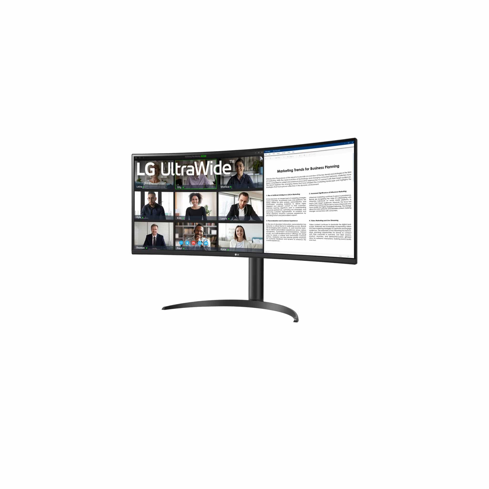 LG 34" 34WR55QK UltraWide QHD Curved monitor with USB Type-C™ Secondary image