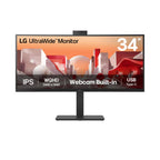 LG Monitors LG 34BA85QE-B 34" UltraWide QHD Curved IPS Monitor with Built-in FHD webcam and USB Type-C™