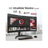 LG Monitors LG UltraWide 34WR50QC 34-inch Curved QHD 100Hz Monitor