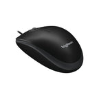 Logitech Components Logitech B100 Wired USB Mouse, 3-Buttons, Optical Tracking, Ambidextrous PC / Mac / Laptop - Black