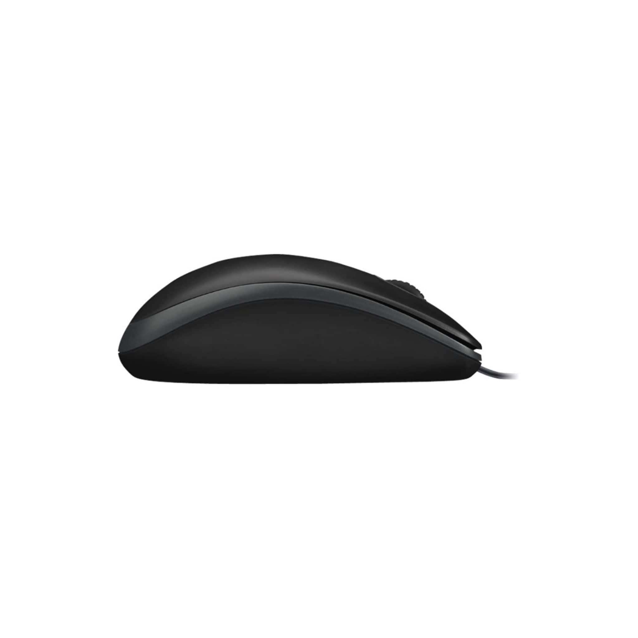 Logitech Components Logitech B100 Wired USB Mouse, 3-Buttons, Optical Tracking, Ambidextrous PC / Mac / Laptop - Black