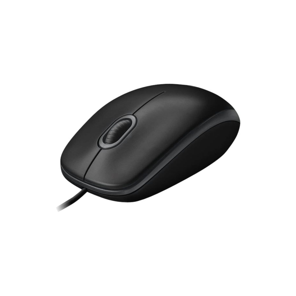 Logitech Components Logitech B100 Wired USB Mouse, 3-Buttons, Optical Tracking, Ambidextrous PC / Mac / Laptop - Black