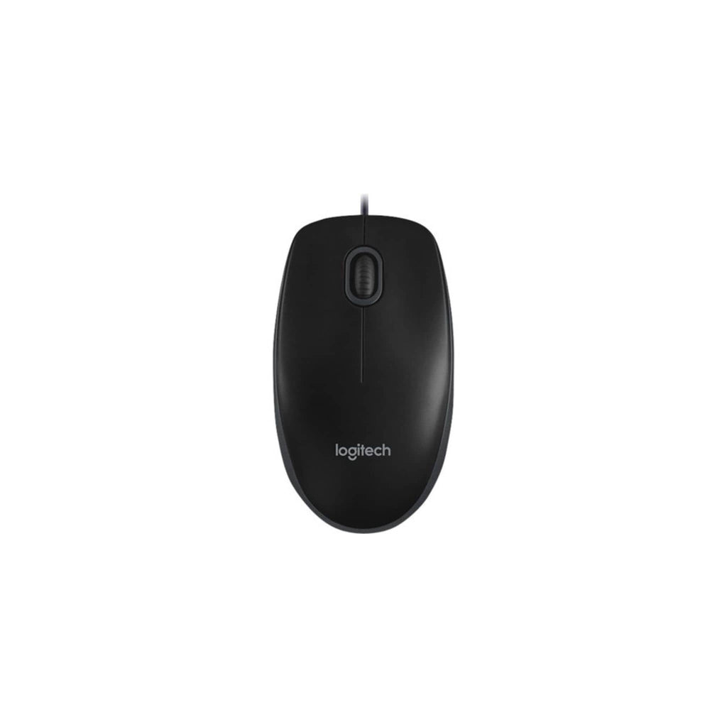 Logitech Components Logitech B100 Wired USB Mouse, 3-Buttons, Optical Tracking, Ambidextrous PC / Mac / Laptop - Black