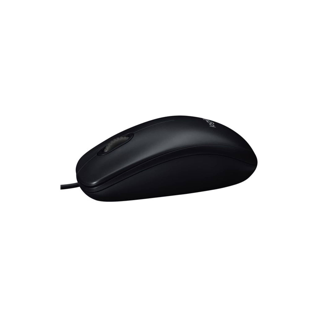 Logitech Components Logitech B100 Wired USB Mouse, 3-Buttons, Optical Tracking, Ambidextrous PC / Mac / Laptop - Black