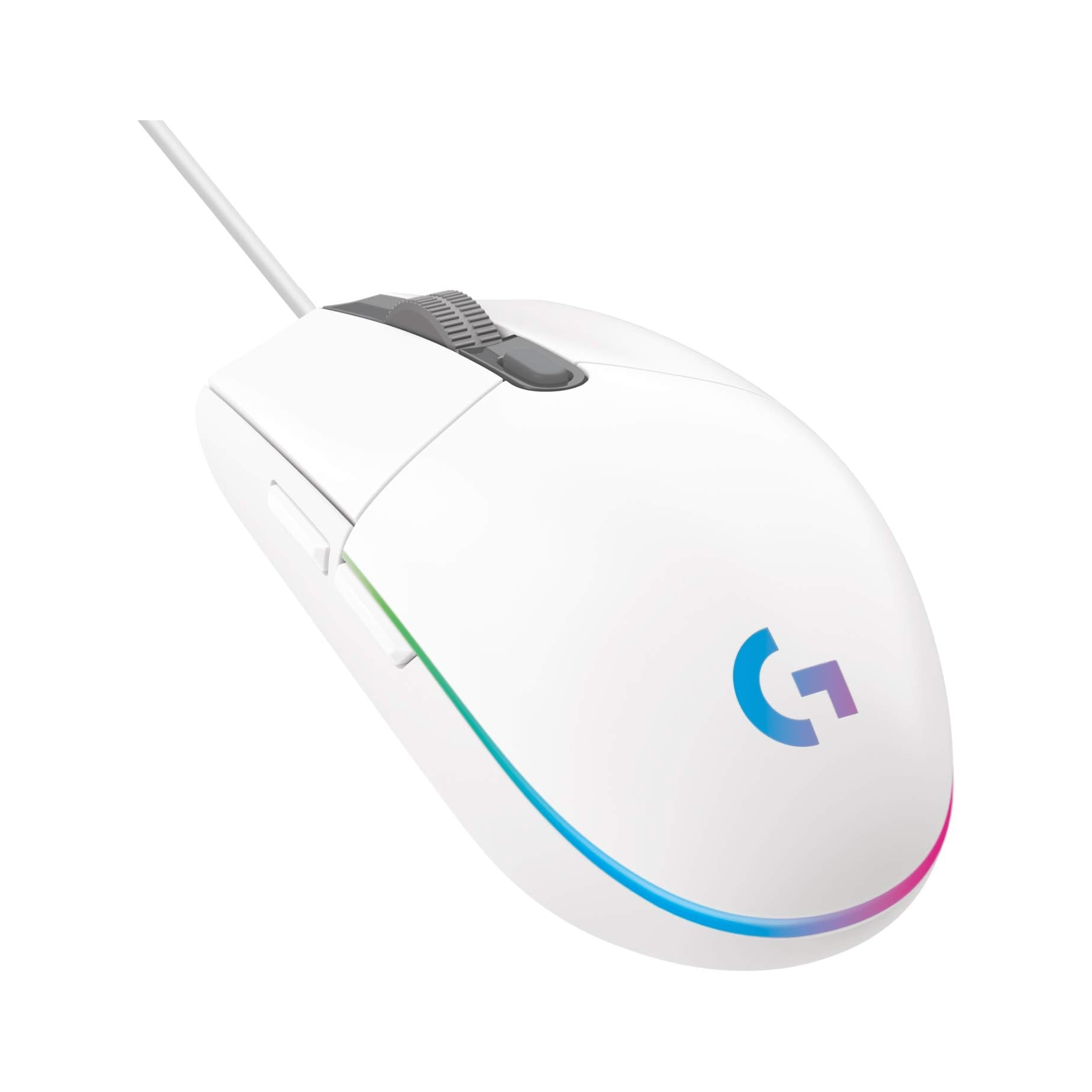 Logitech Components Logitech G203 LIGHTSYNC RGB 6 Button Gaming Mouse - White Main image